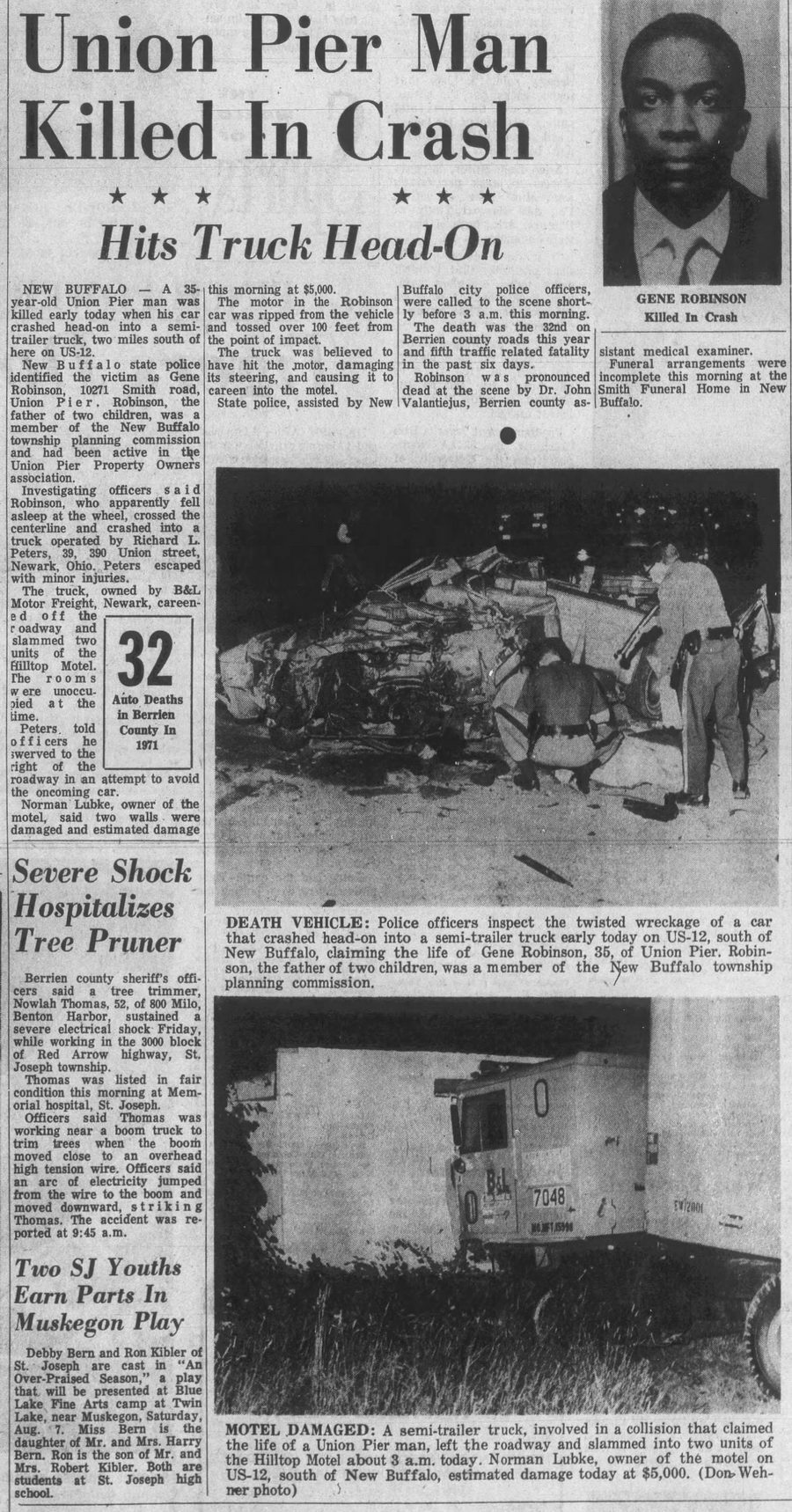 Judys Motel & Campground (Hilltop Motel) - Jul 31 1971 Truck Crash (newer photo)